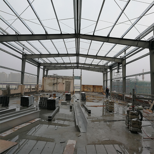 welded H Truss Section Adding Roof Steel Structure