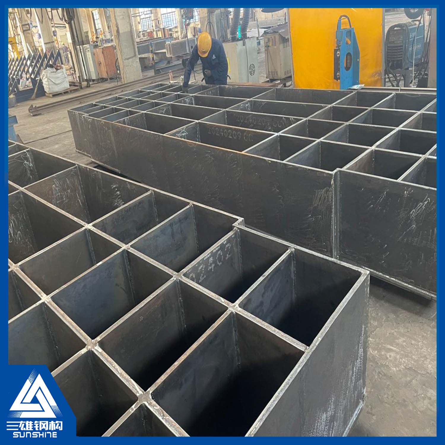 steel platform for machine