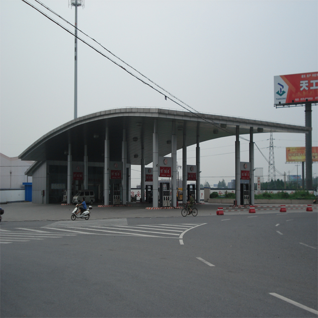 corrosion resistance Truss Section Gas Station Steel Structure
