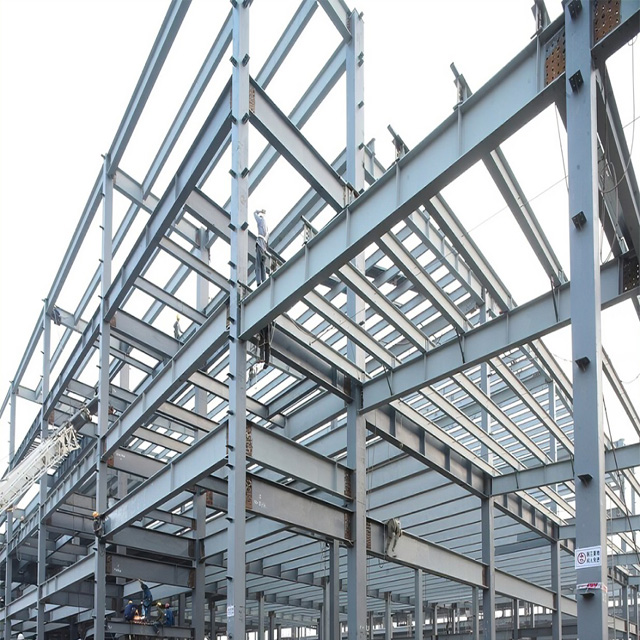 Hot rolled H Truss Section Steel Structure Building